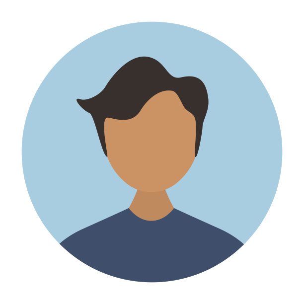 摘要头像图标-配置文件不同的空脸的社会网络和应用程序-矢量插图图片下载