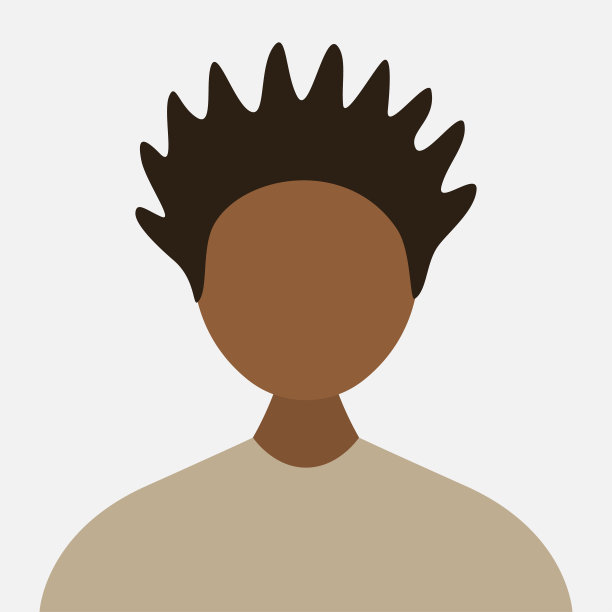 摘要头像图标-配置文件不同的空脸的社会网络和应用程序-矢量插图图片下载