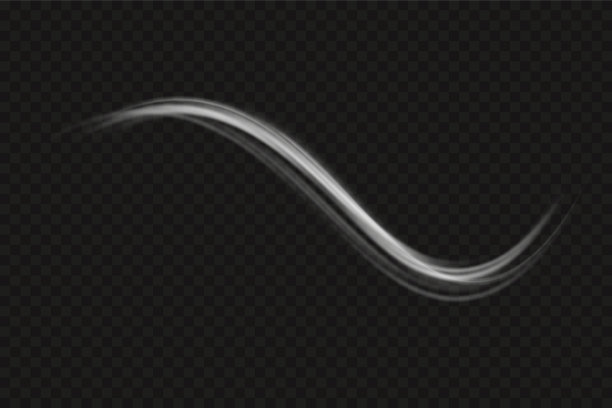 白色模糊的尾波，波浪形的光速图片下载