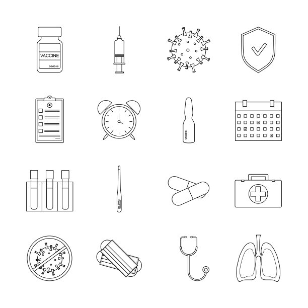 疫苗接种的图标图片下载