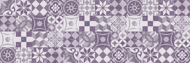 无缝瓷砖背景在葡萄牙风格。马赛克图案。荷兰、葡萄牙、西班牙、意大利风格瓷砖。图片下载