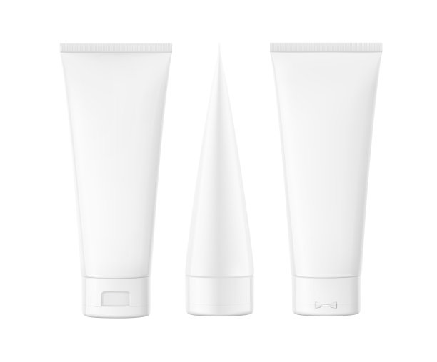 白色塑料管模型。矢量插图隔离在白色背景上。三个投影:正面，背面，侧面。图片下载