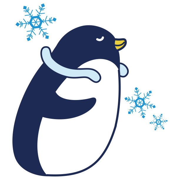 一只企鹅戴着一个很酷的颈环图片下载