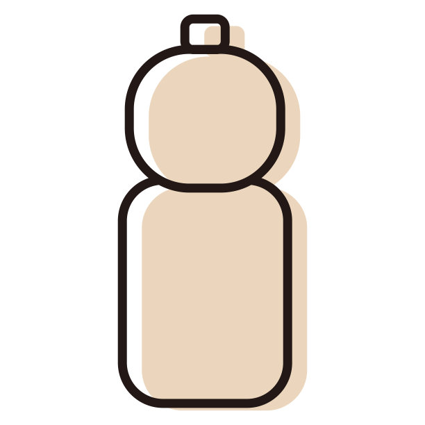 一个简单的塑料瓶的插图图片下载