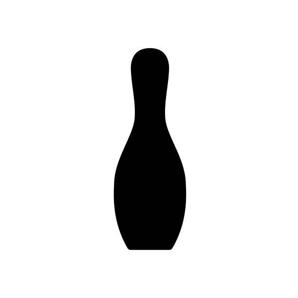 保龄球引人注目的胜利图标矢量设计模板图片下载