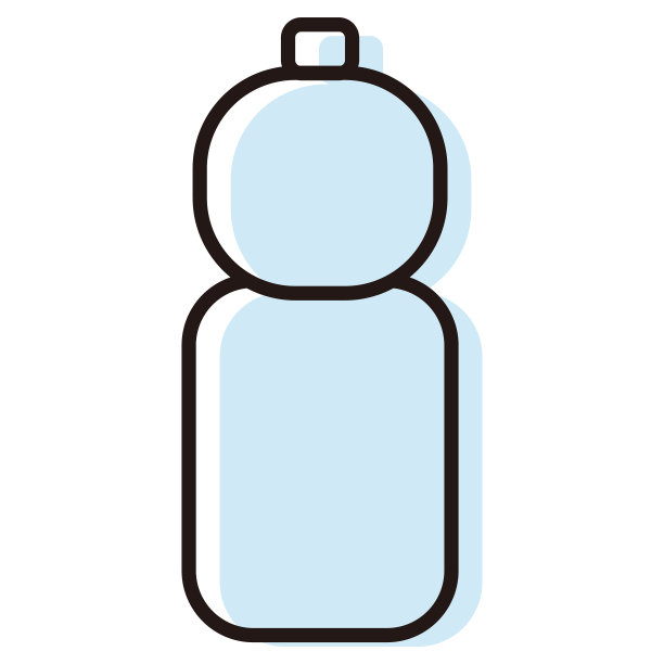 一个简单的塑料瓶的插图图片下载