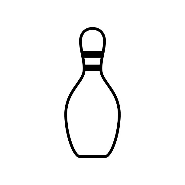 保龄球引人注目的胜利图标矢量设计模板图片下载