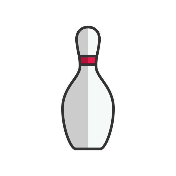 保龄球引人注目的胜利图标矢量设计模板图片下载