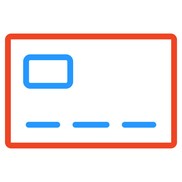 提纲卡支付图标隔离在白色背景图片下载