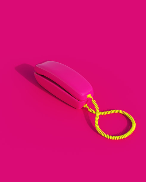 电话粉红色复古怀旧荧光迷人的授权色彩80年代90年代复古贡多拉媚俗红宝石粉红色酒红色背景图片下载