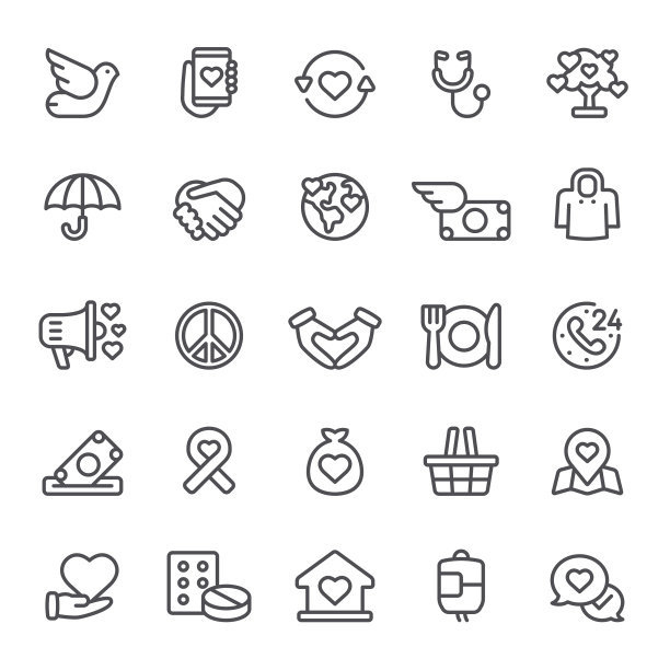 慈善机构的图标图片下载