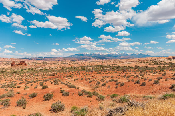 拱门国家公园的拉萨尔山景图片下载