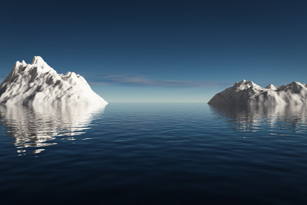 海洋中的冰川图片下载