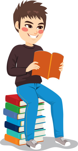 男生书堆图片下载