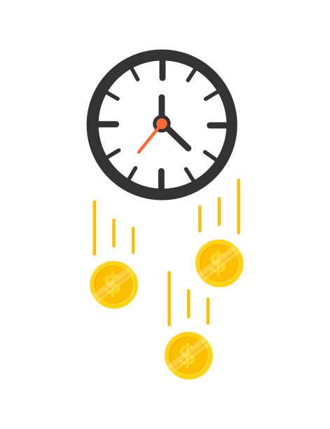 硬币落下的钟图片下载