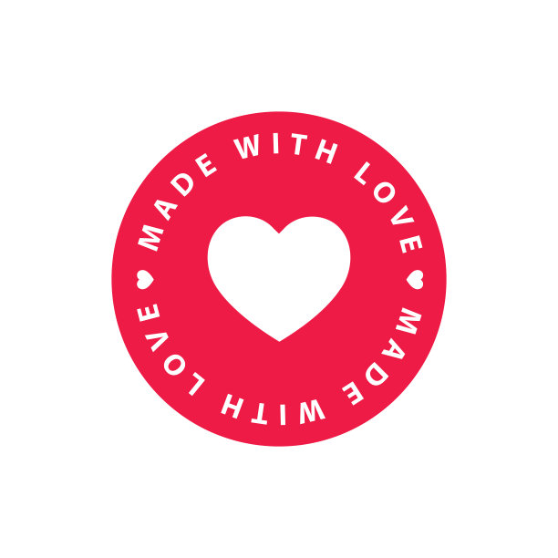 心形符号标签-用爱心制作，贴纸图片下载