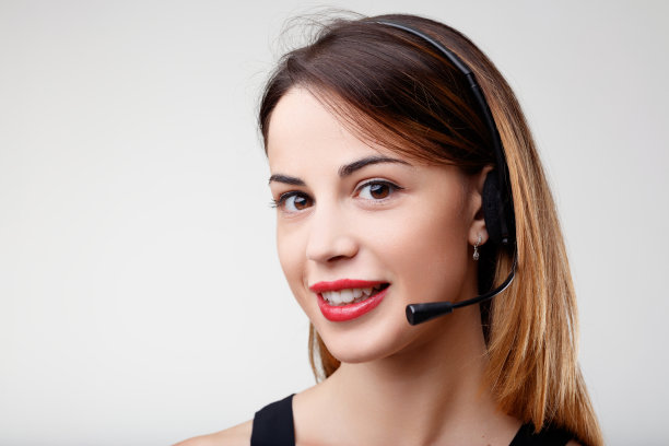 专业的耳机女服务员，彬彬有礼的助理，会六种语言图片下载