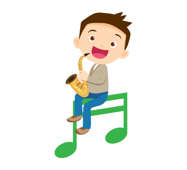 音乐的孩子。演奏音乐理念的音乐学校图片下载