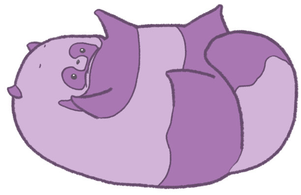 一只在仰卧时活动四肢的狸猫图片下载