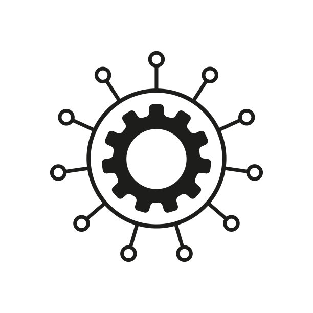 项目经理图标。设置，工程齿轮图标。思维导图图标。矢量插图。每股收益10。图片下载