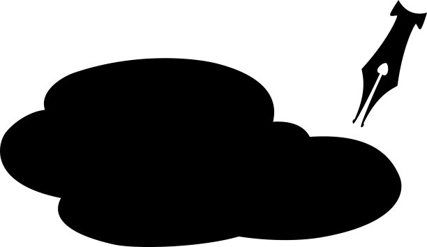 黑白图案钢笔图片下载