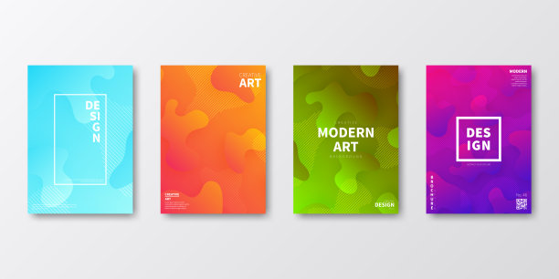 宣传册模板布局，封面设计，商业年度报告，传单，杂志图片下载