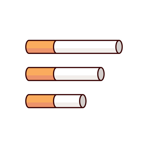 烟的卡通插图图片下载