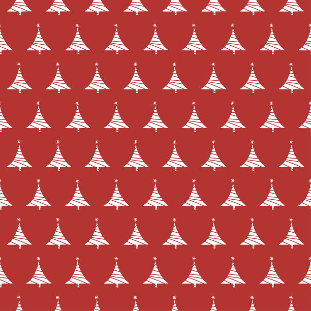 红色的圣诞树图案图片下载