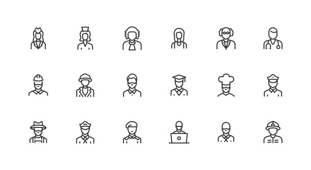 采购产品咖啡馆，厨师，快餐，咖啡，食品图标设计图片下载