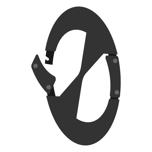 山地装备钩环图标矢量图片下载