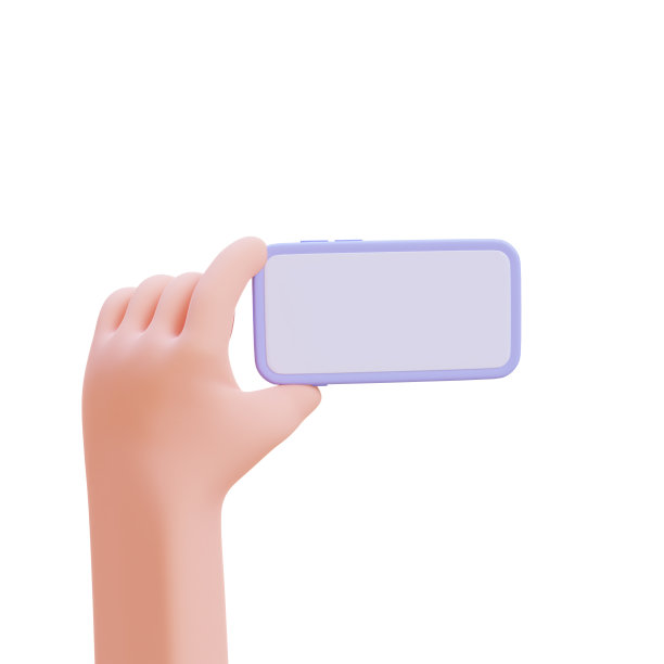 拿着手机的商人。使用裁剪路径的3d渲染图。图片下载