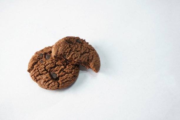 饼干孤立的白色背景图片下载