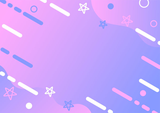 粉红色和紫色渐变和几何图案流行背景。A4大小。图片下载