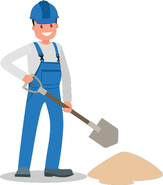 一个男人是一个穿着工作服的建筑工人图片下载