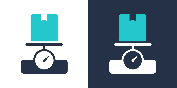 货物称重图标。固体图标矢量插图。用于网站设计，logo, app，模板，ui等。图片下载