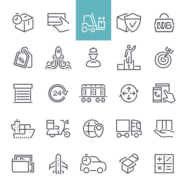 配送和物流图标图片下载