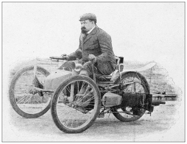 古董图片:赛车，Léon Bollée图片下载