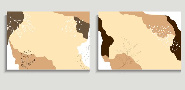 极简的手绘流体形状背景图片下载