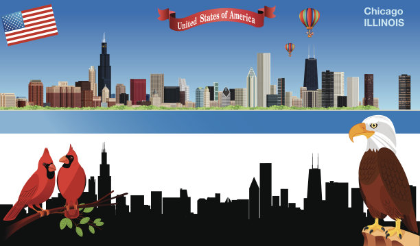 芝加哥天际线图片下载