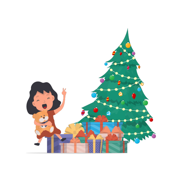 快乐的孩子送礼物快乐的孩子送礼物图片下载