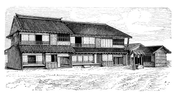 古董插图，民族志和土著文化:日本和东亚，日本家图片下载