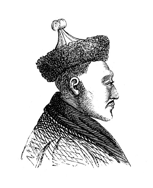 古董插图，民族志和土著文化:中亚，塞伦加河图片下载