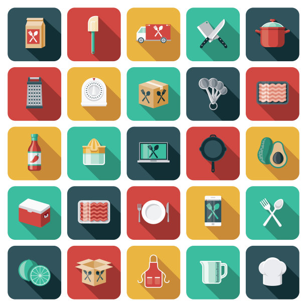 餐包交付图标集图片下载