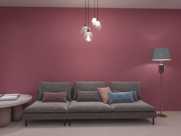 创意客厅室内3d渲染，3d插图图片下载