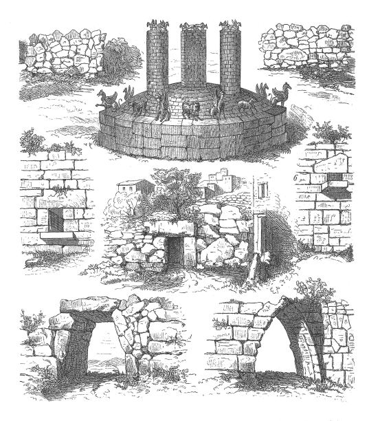 古老的意大利建筑的墙壁和遗迹图片下载
