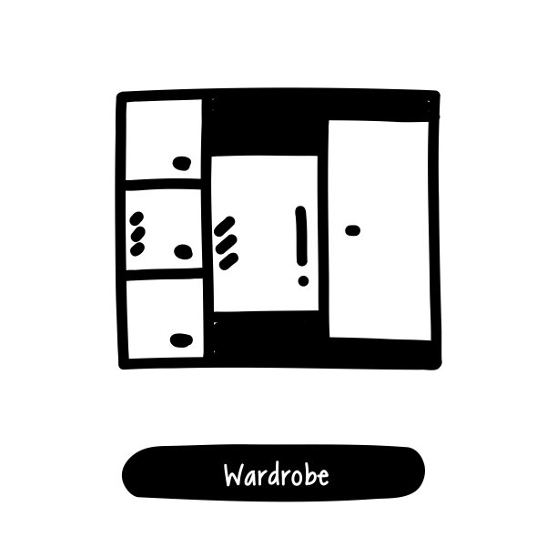 衣柜图标。潮流风格矢量插图符号图片下载