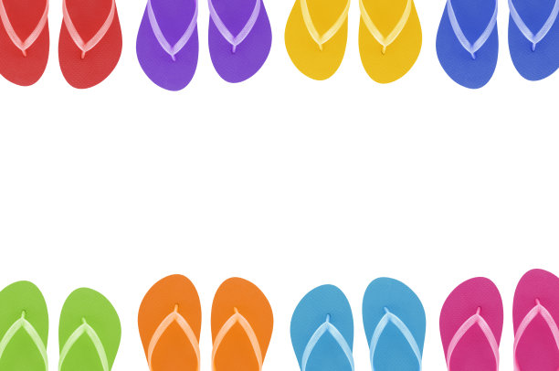 人字拖凉鞋边界图片下载