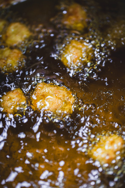 油炸食品微距摄影图片下载