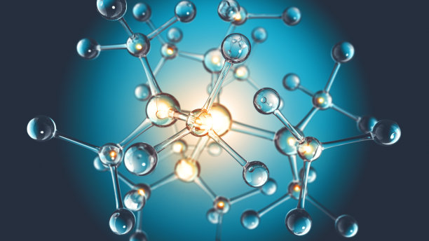 分子结构-光点-概念图片下载