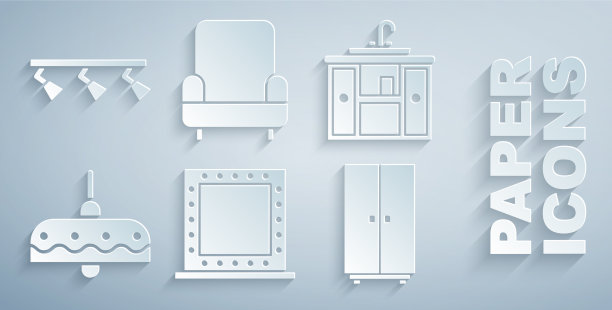 化妆镜配灯脸盆柜图片下载